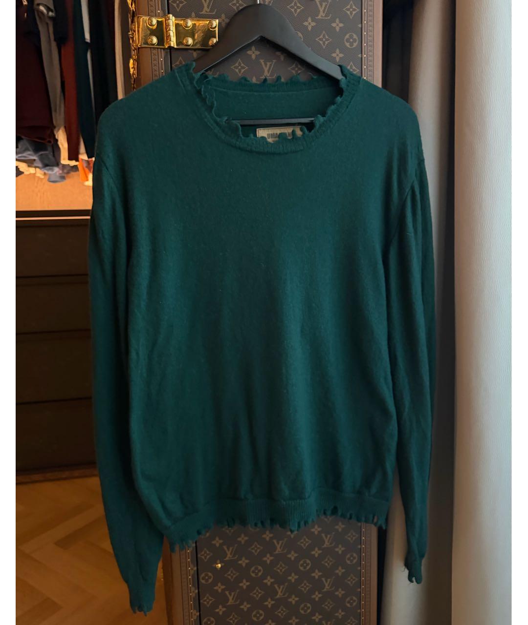 UMA WANG Зеленый кашемировый джемпер / свитер, фото 3