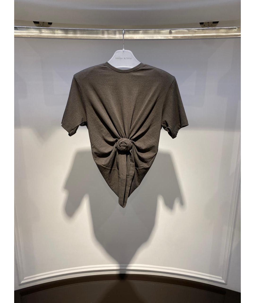 MAGDA BUTRYM Коричневая футболка, фото 3
