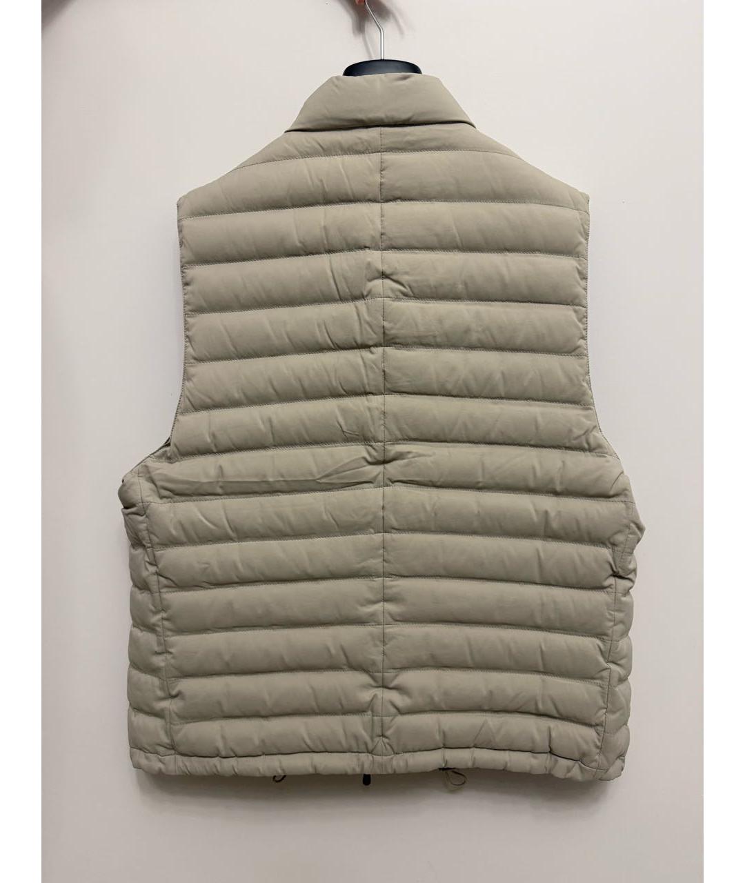 BRUNELLO CUCINELLI Бежевый полиамидовый жилет, фото 2