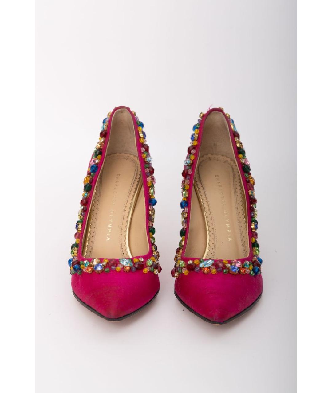 CHARLOTTE OLYMPIA Фуксия кожаные туфли, фото 2