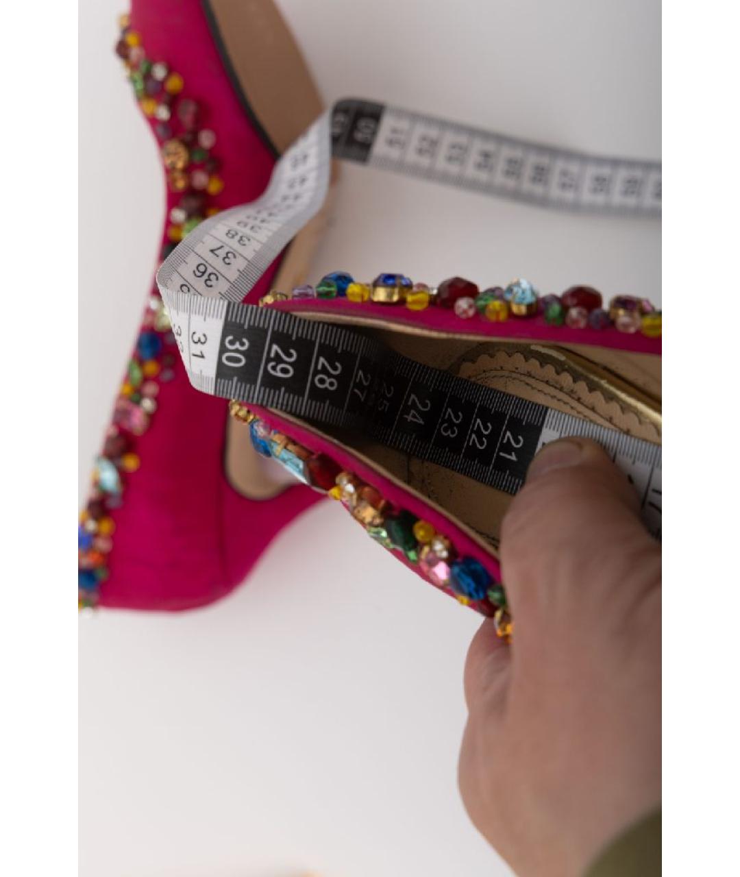 CHARLOTTE OLYMPIA Фуксия кожаные туфли, фото 9