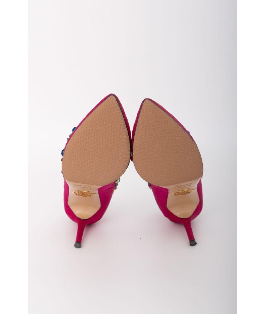 CHARLOTTE OLYMPIA Фуксия кожаные туфли, фото 5