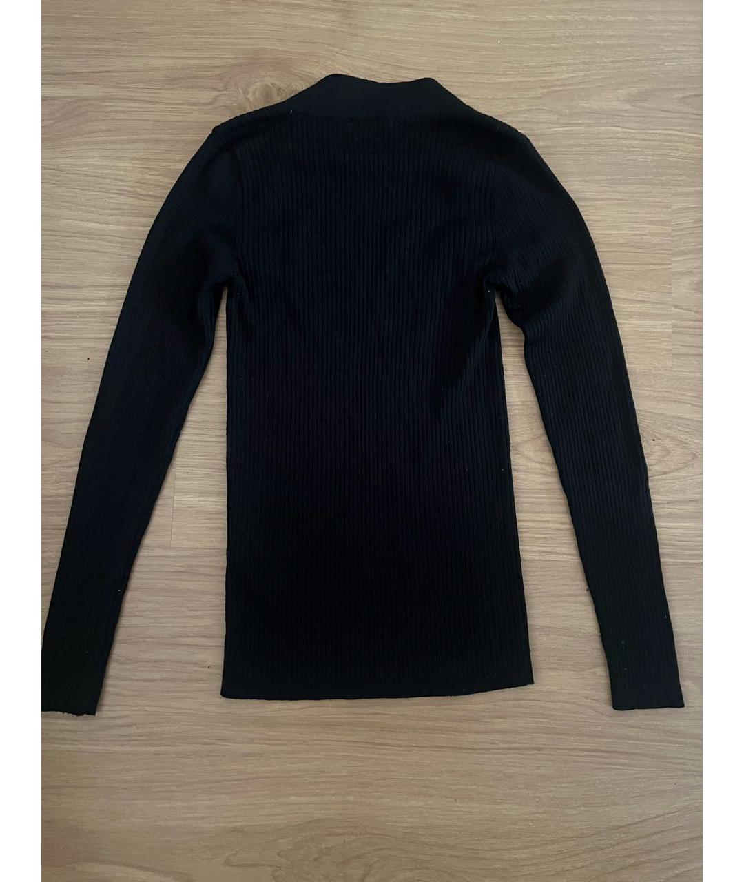 SANDRO Черный шерстяной джемпер / свитер, фото 4