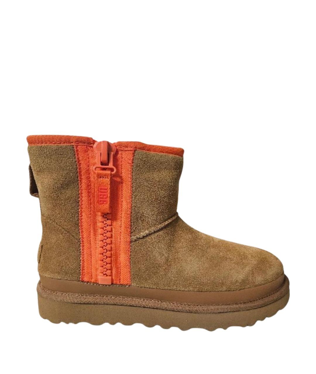 UGG AUSTRALIA Коричневые замшевые сапоги, фото 1