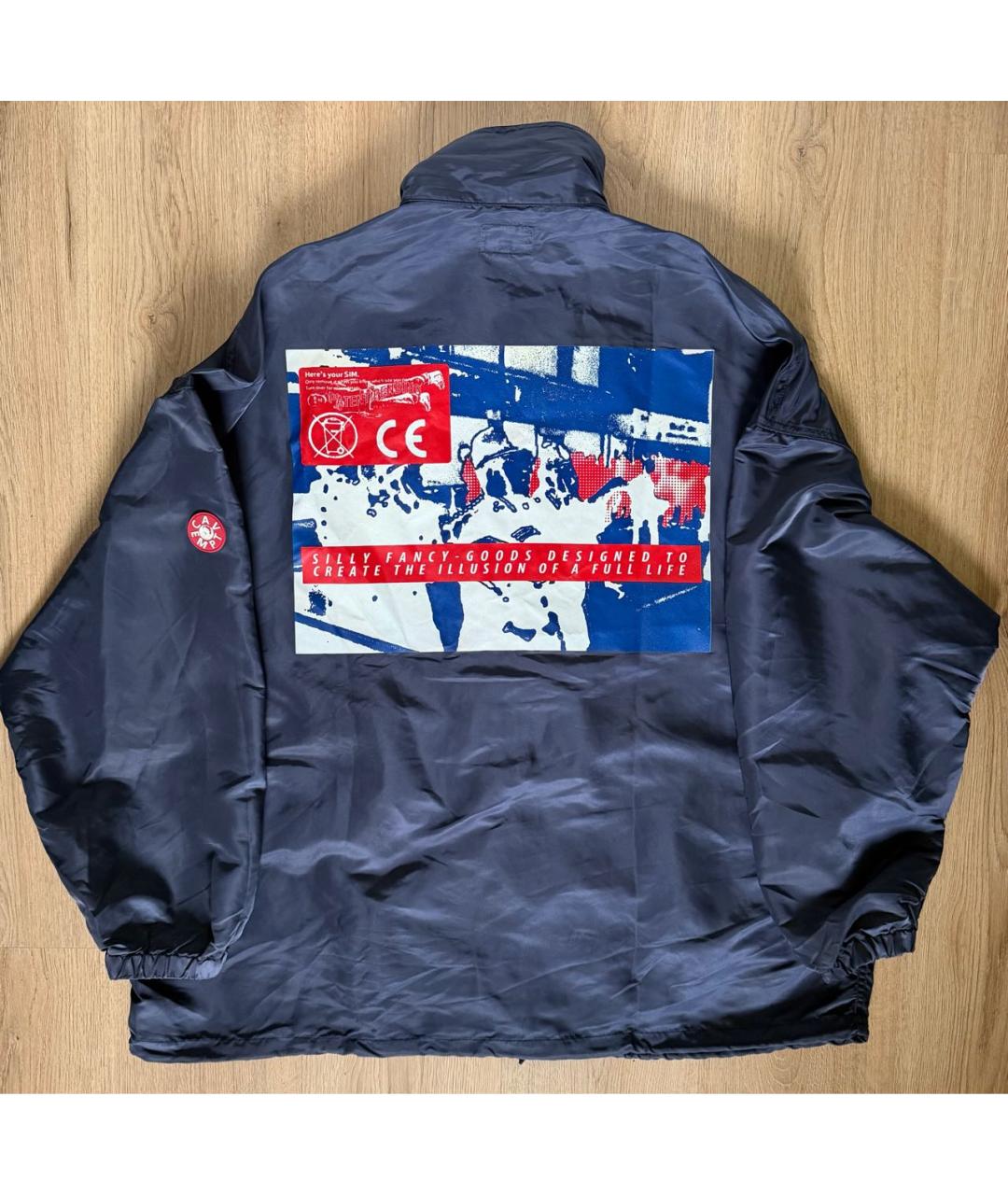 CAV EMPT Темно-синяя полиэстеровая куртка, фото 2