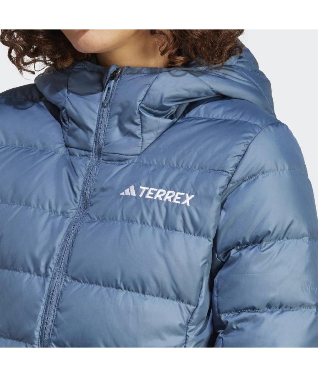 ADIDAS Синий полиэстеровый пуховик, фото 5