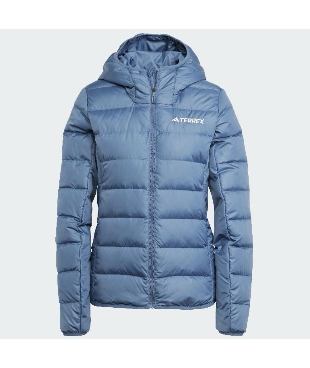 ADIDAS Синий полиэстеровый пуховик, фото 7