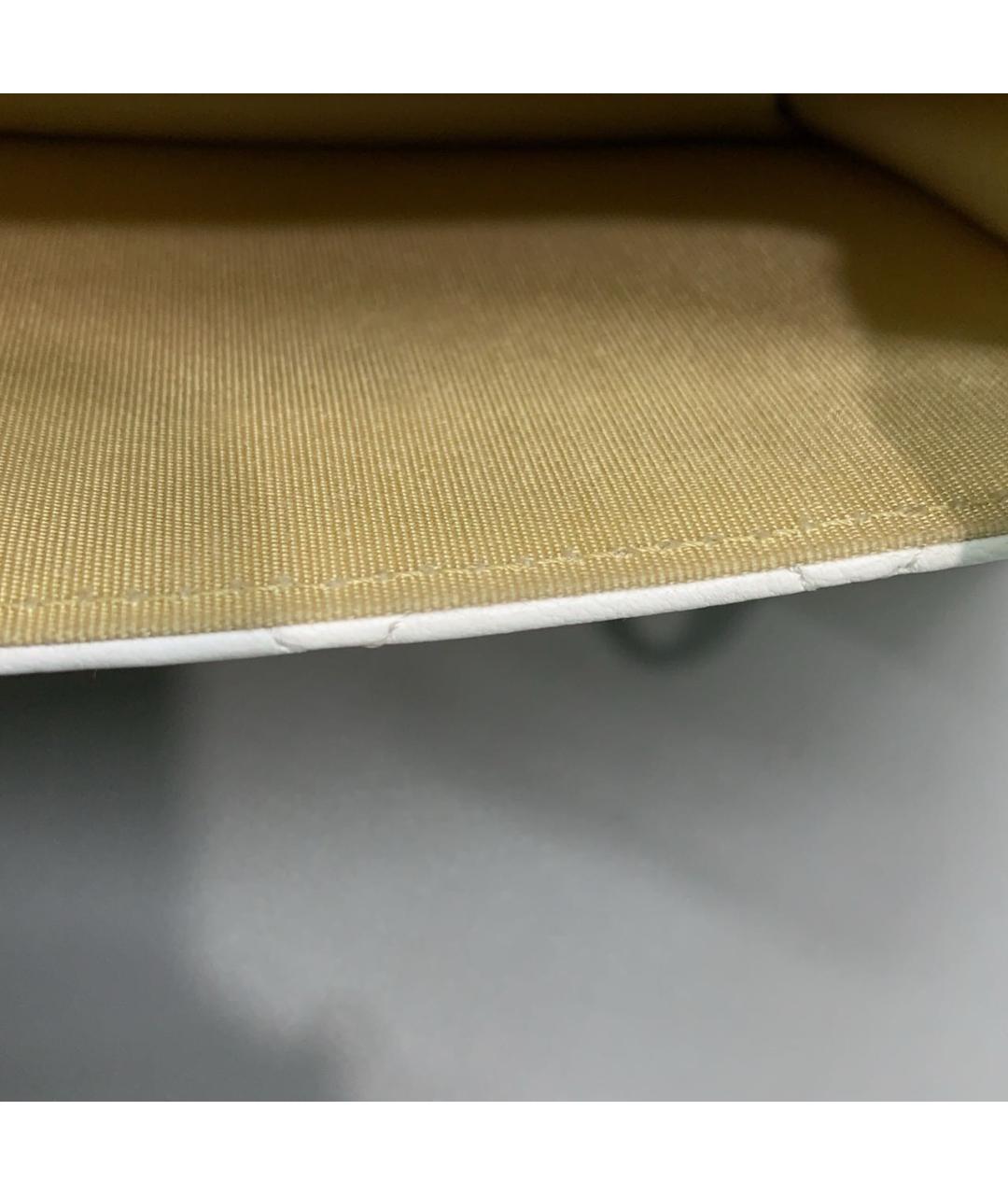 CHANEL Белая кожаная сумка через плечо, фото 8