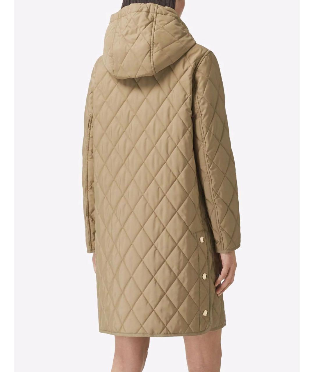 BURBERRY Бежевая полиэстеровая парка, фото 3