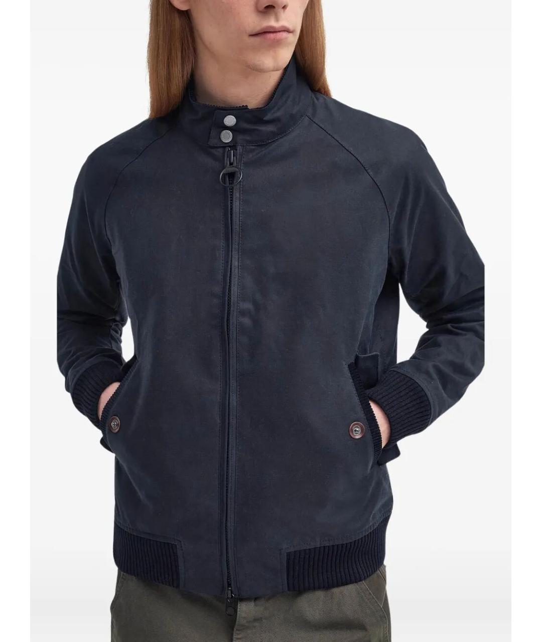 BARACUTA Синяя хлопковая куртка, фото 3