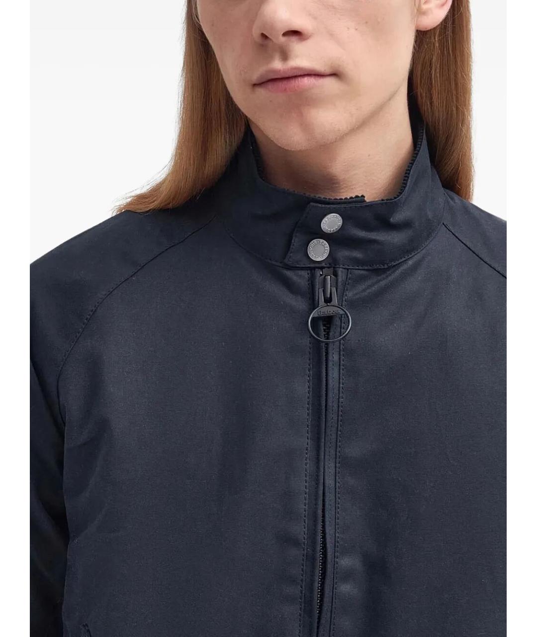 BARACUTA Синяя хлопковая куртка, фото 4