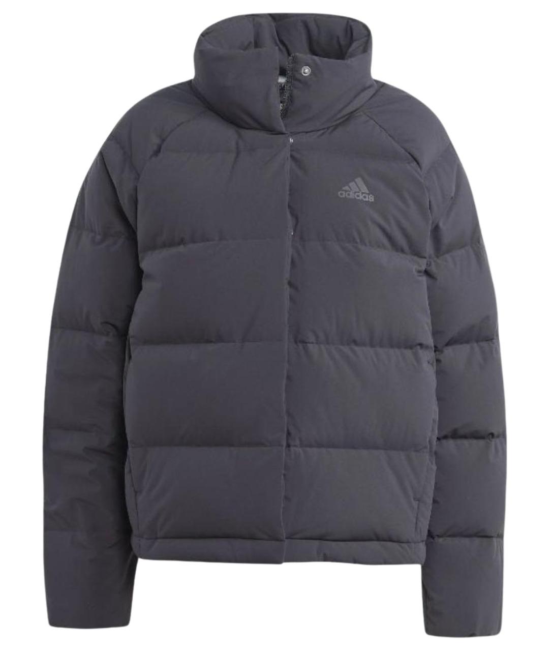 ADIDAS Черный полиэстеровый пуховик, фото 1