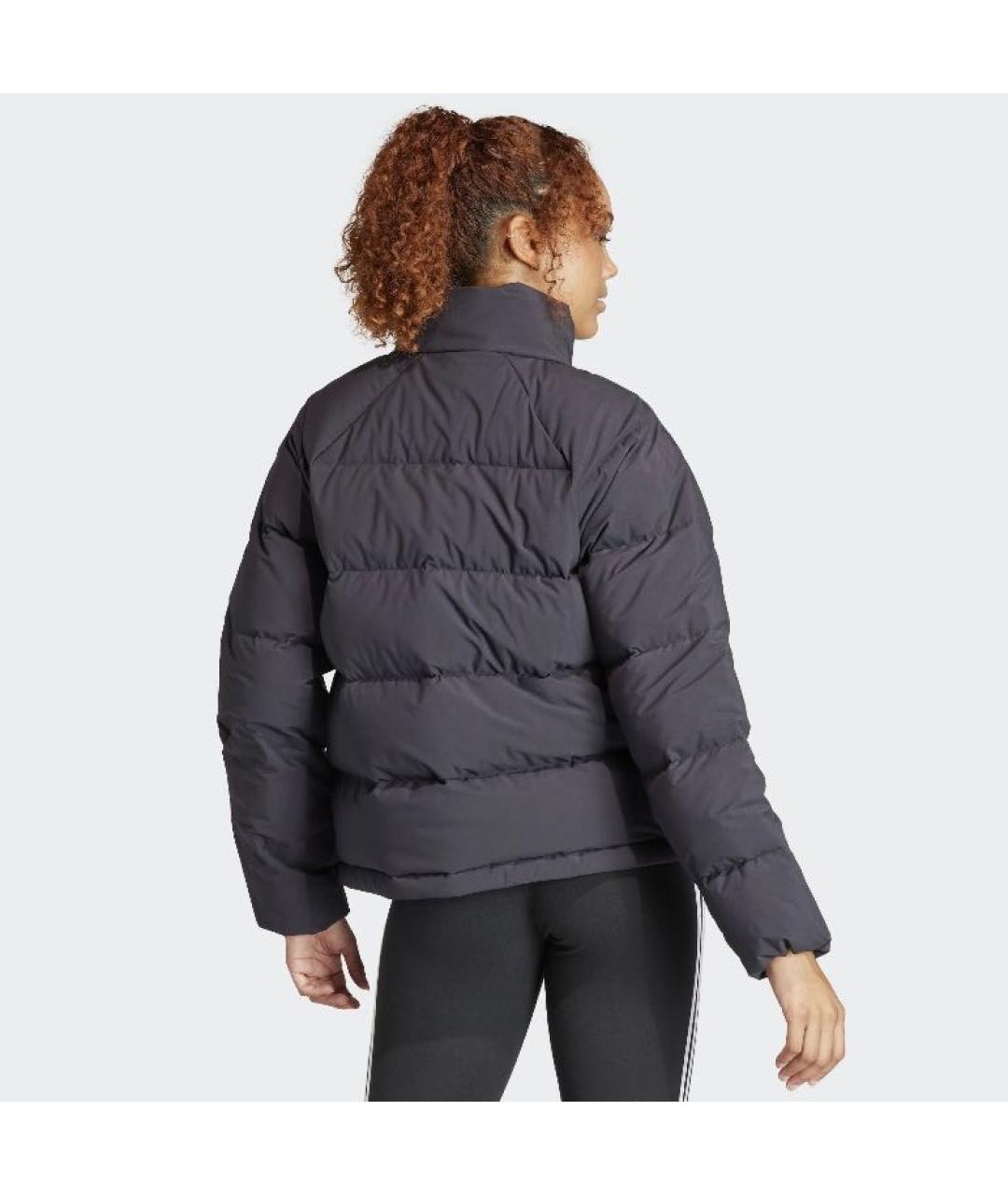 ADIDAS Черный полиэстеровый пуховик, фото 4