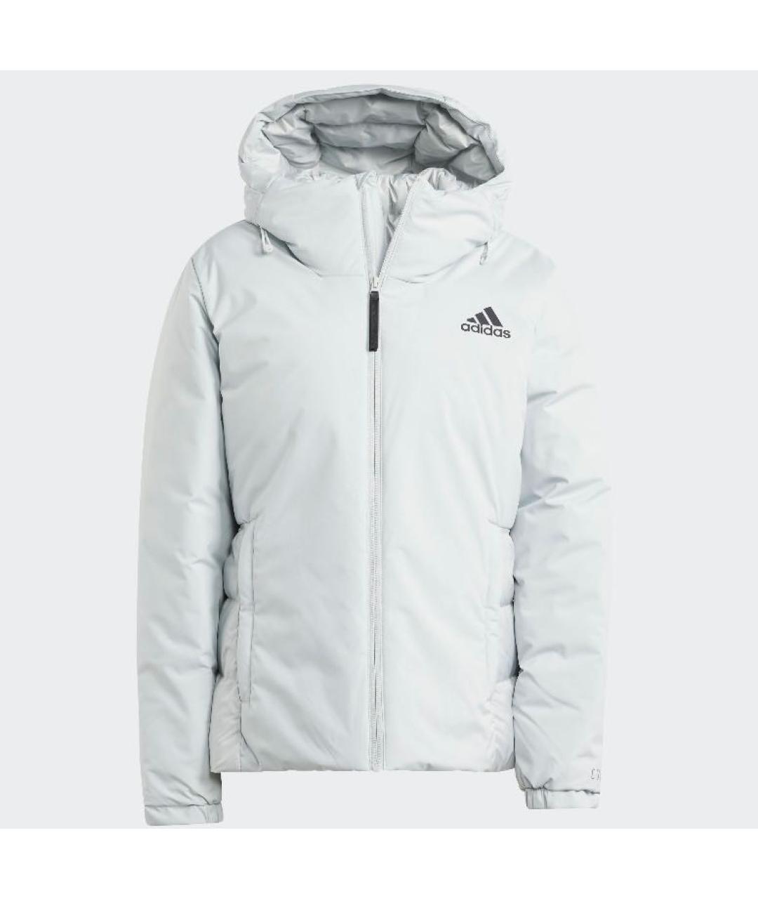 ADIDAS Серый полиэстеровый пуховик, фото 7