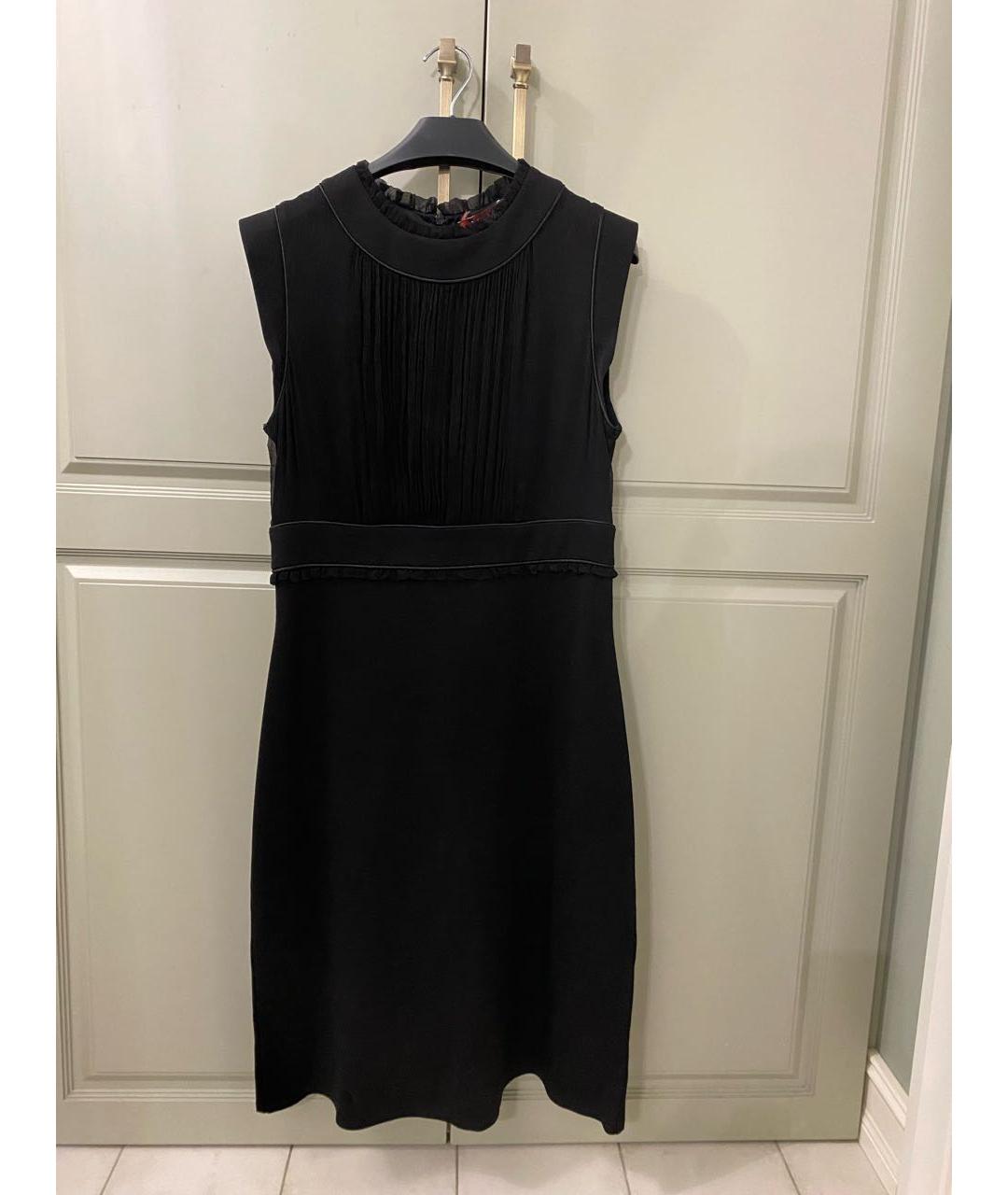 MAX MARA STUDIO Черное вискозное вечернее платье, фото 5