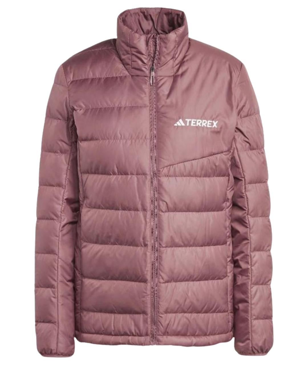 ADIDAS Бордовый полиэстеровый пуховик, фото 1