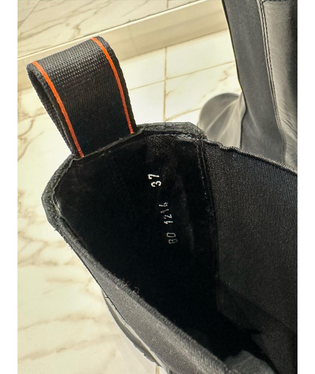 BARRACUDA Черные кожаные полусапоги, фото 3