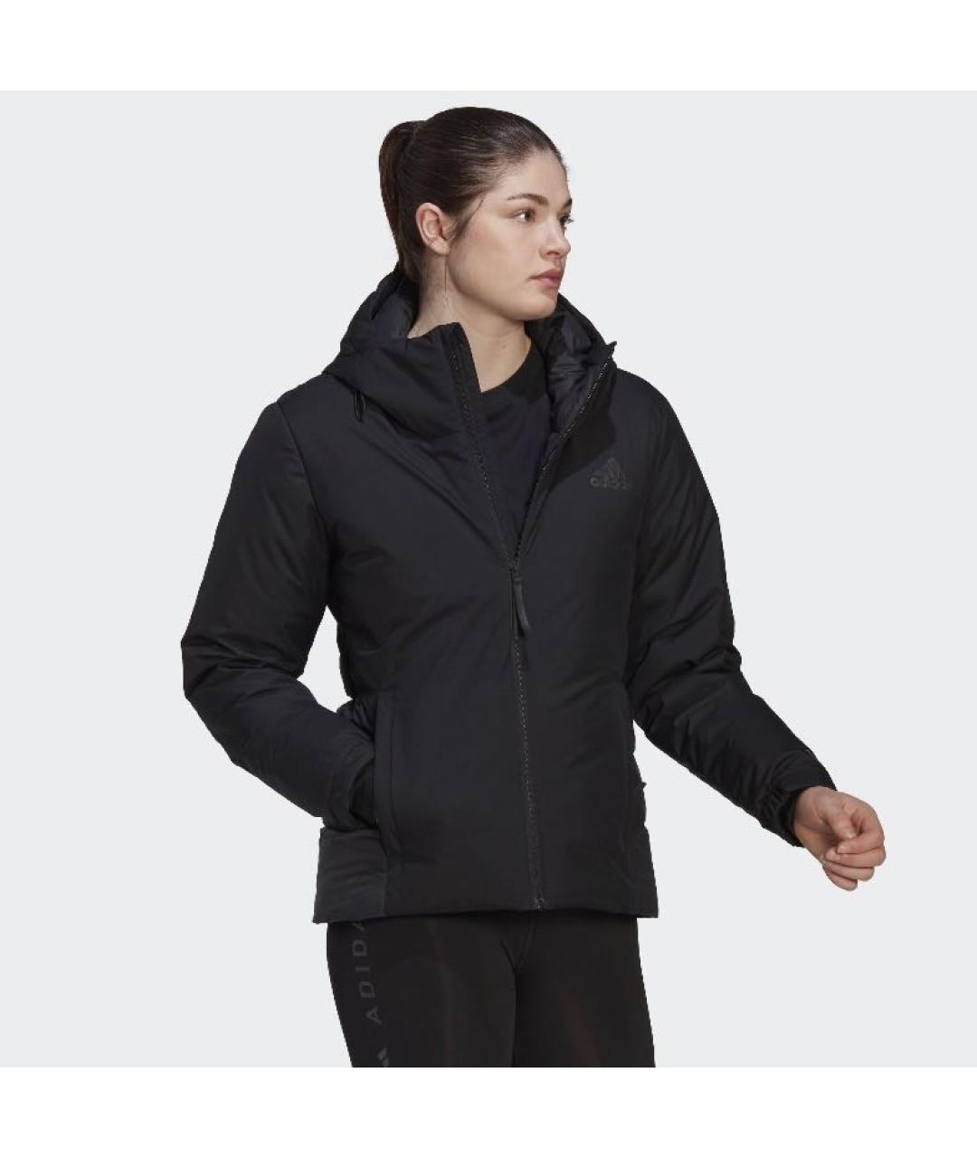 ADIDAS Черный полиэстеровый пуховик, фото 5