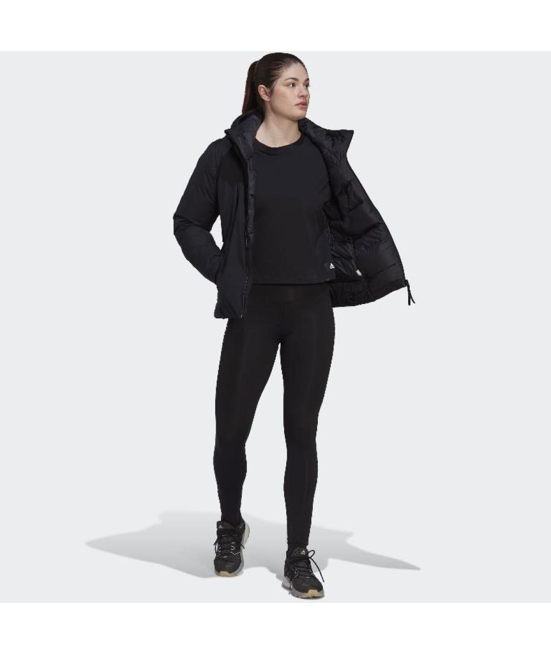 ADIDAS Черный полиэстеровый пуховик, фото 6