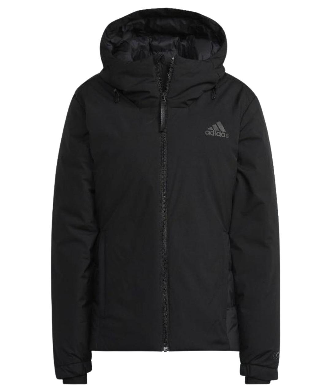 ADIDAS Черный полиэстеровый пуховик, фото 1