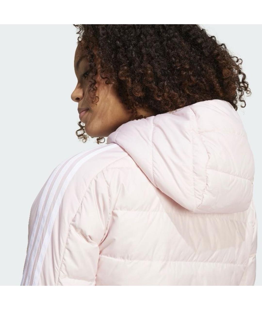 ADIDAS Коралловый полиэстеровый пуховик, фото 5