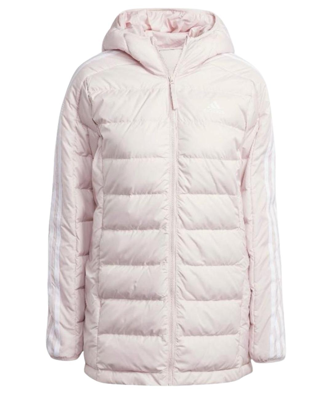 ADIDAS Коралловый полиэстеровый пуховик, фото 1