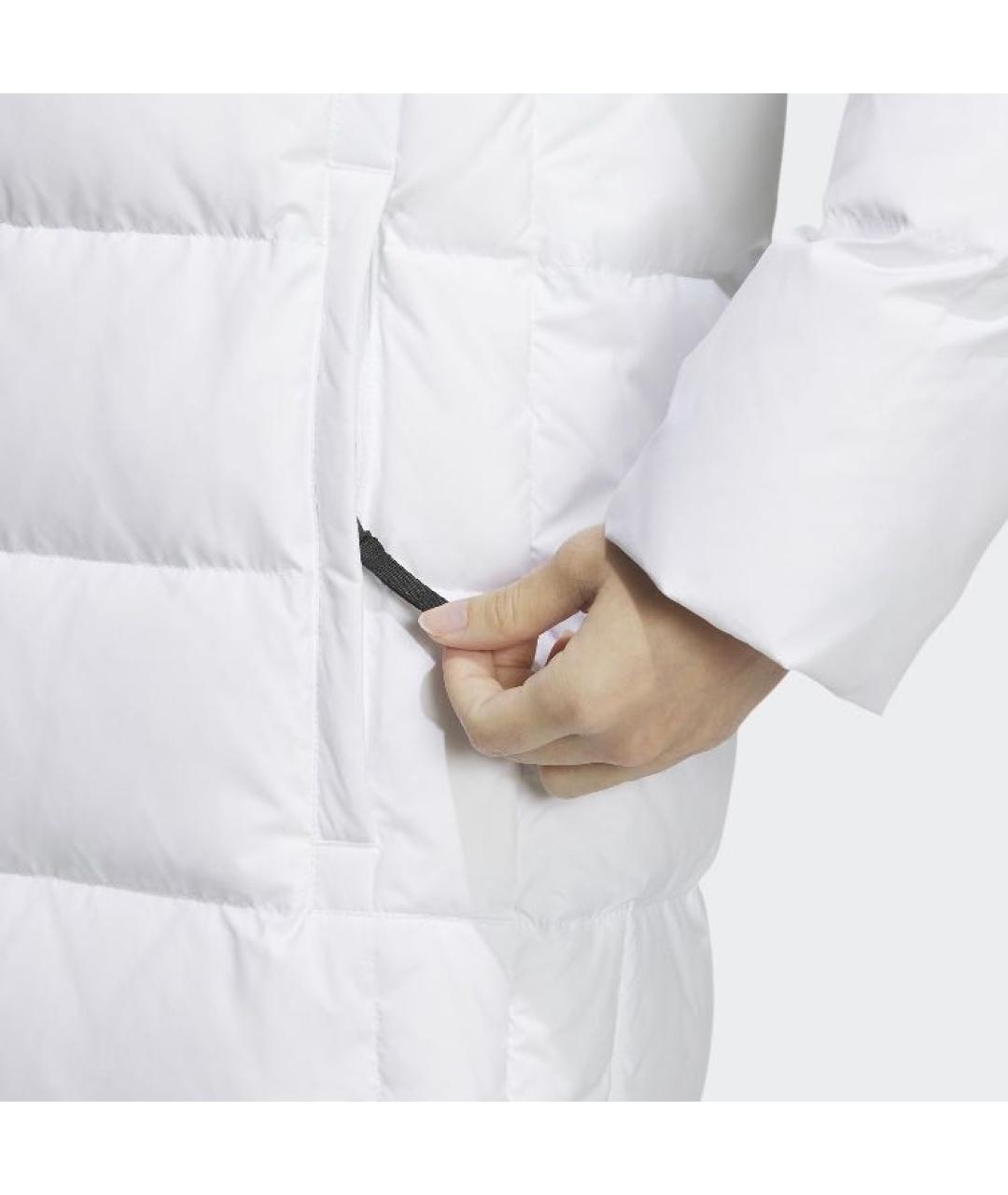 ADIDAS Белый полиэстеровый пуховик, фото 5