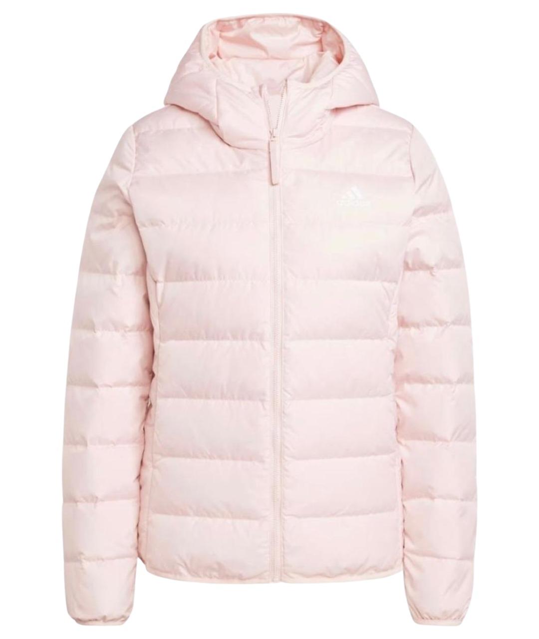 ADIDAS Коралловый полиэстеровый пуховик, фото 1