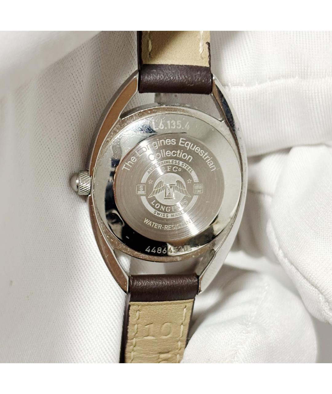 LONGINES Белые стальные часы, фото 6