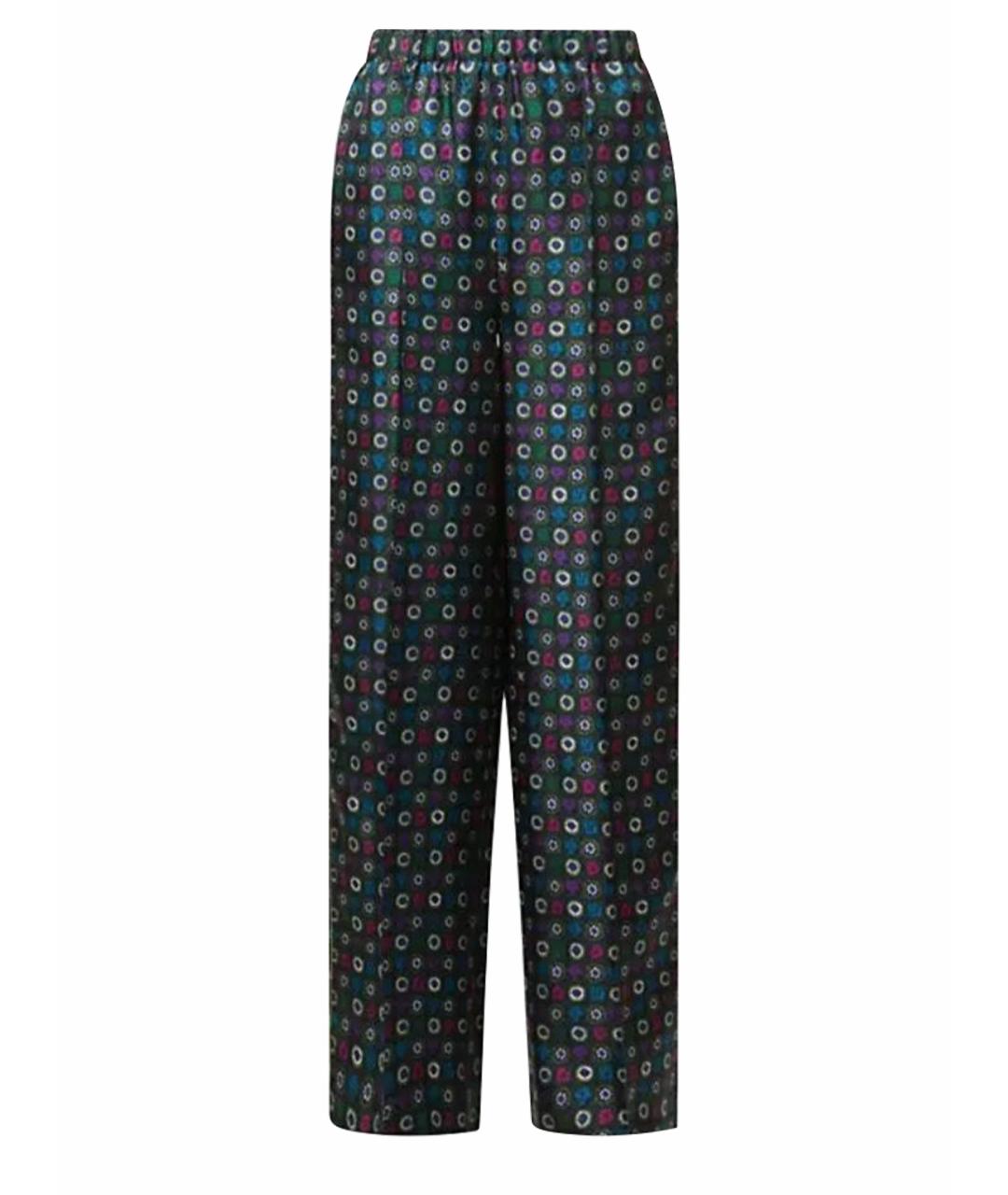 MAX MARA Мульти шелковые брюки широкие, фото 1