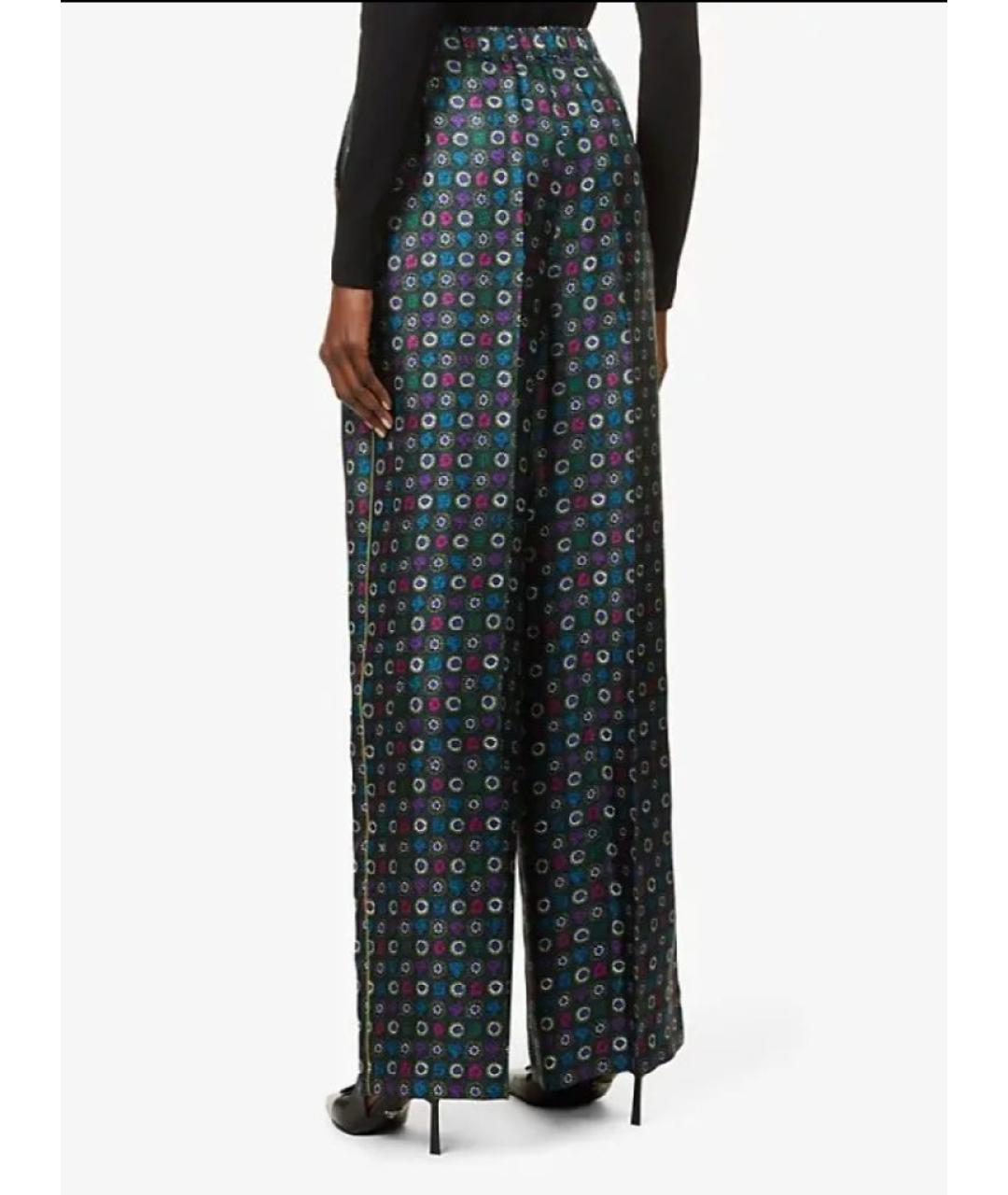 MAX MARA Мульти шелковые брюки широкие, фото 7