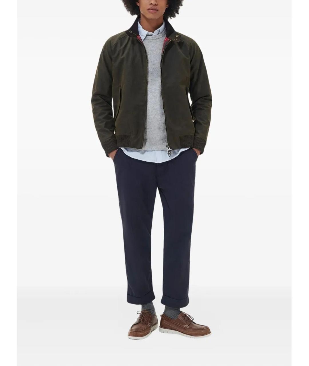 BARACUTA Зеленая хлопковая куртка, фото 2