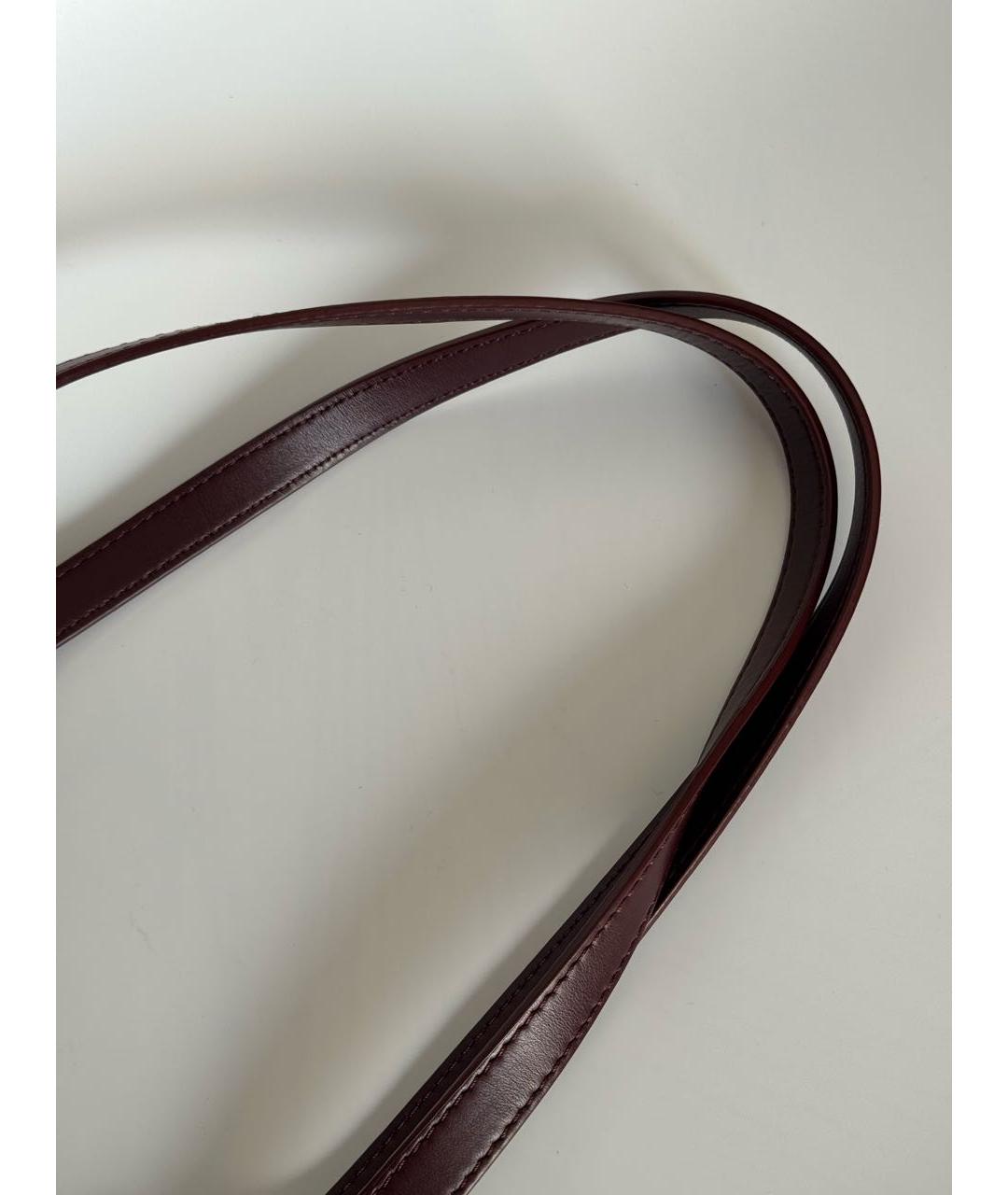 LOEWE Бордовая кожаная сумка тоут, фото 7