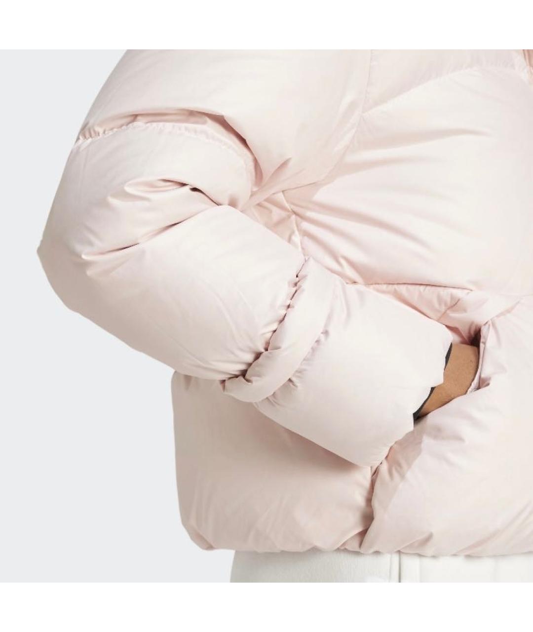 ADIDAS Бежевый полиэстеровый пуховик, фото 3
