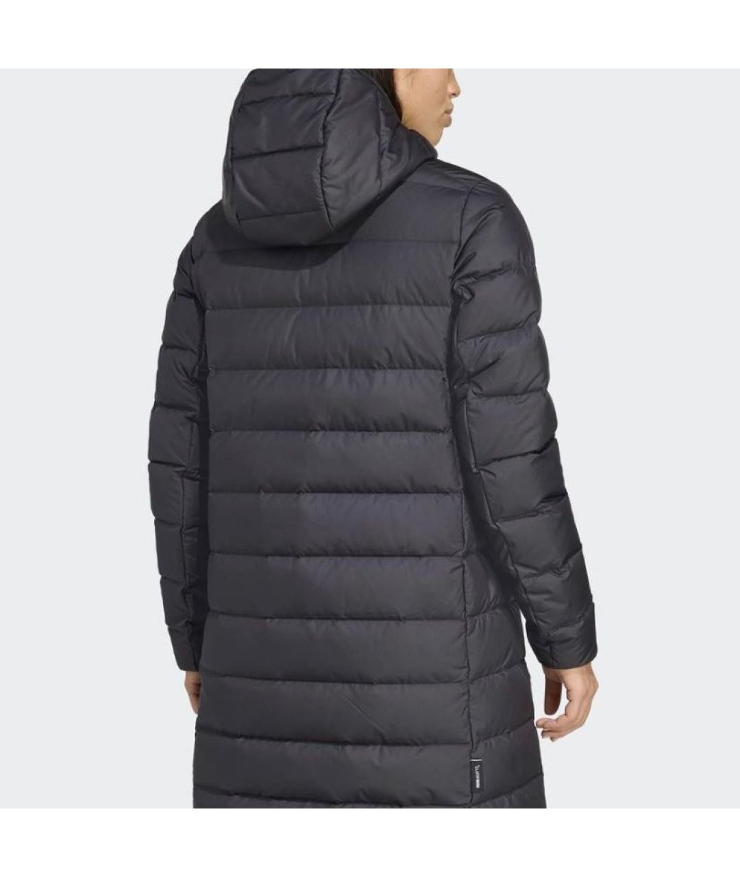 ADIDAS Черный полиэстеровый пуховик, фото 3