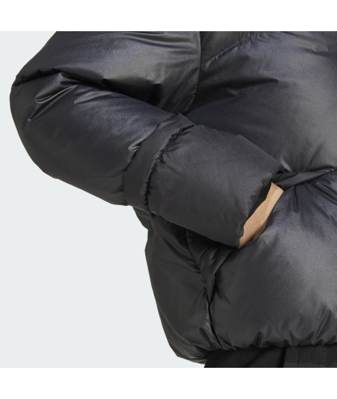 ADIDAS Черный полиэстеровый пуховик, фото 3