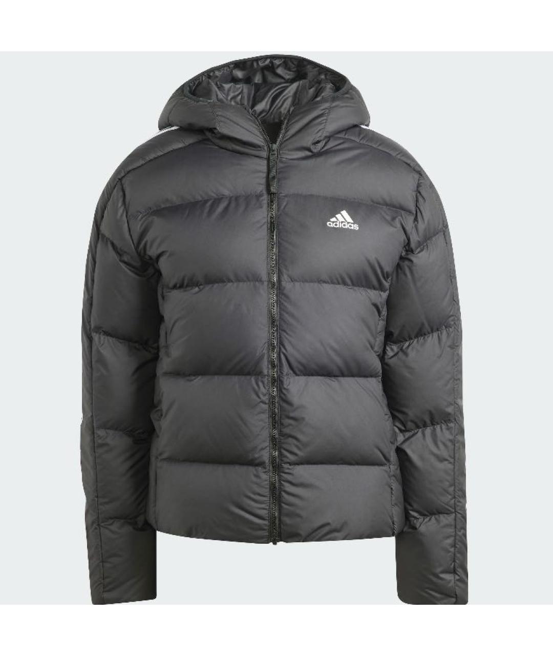 ADIDAS Черный полиэстеровый пуховик, фото 6
