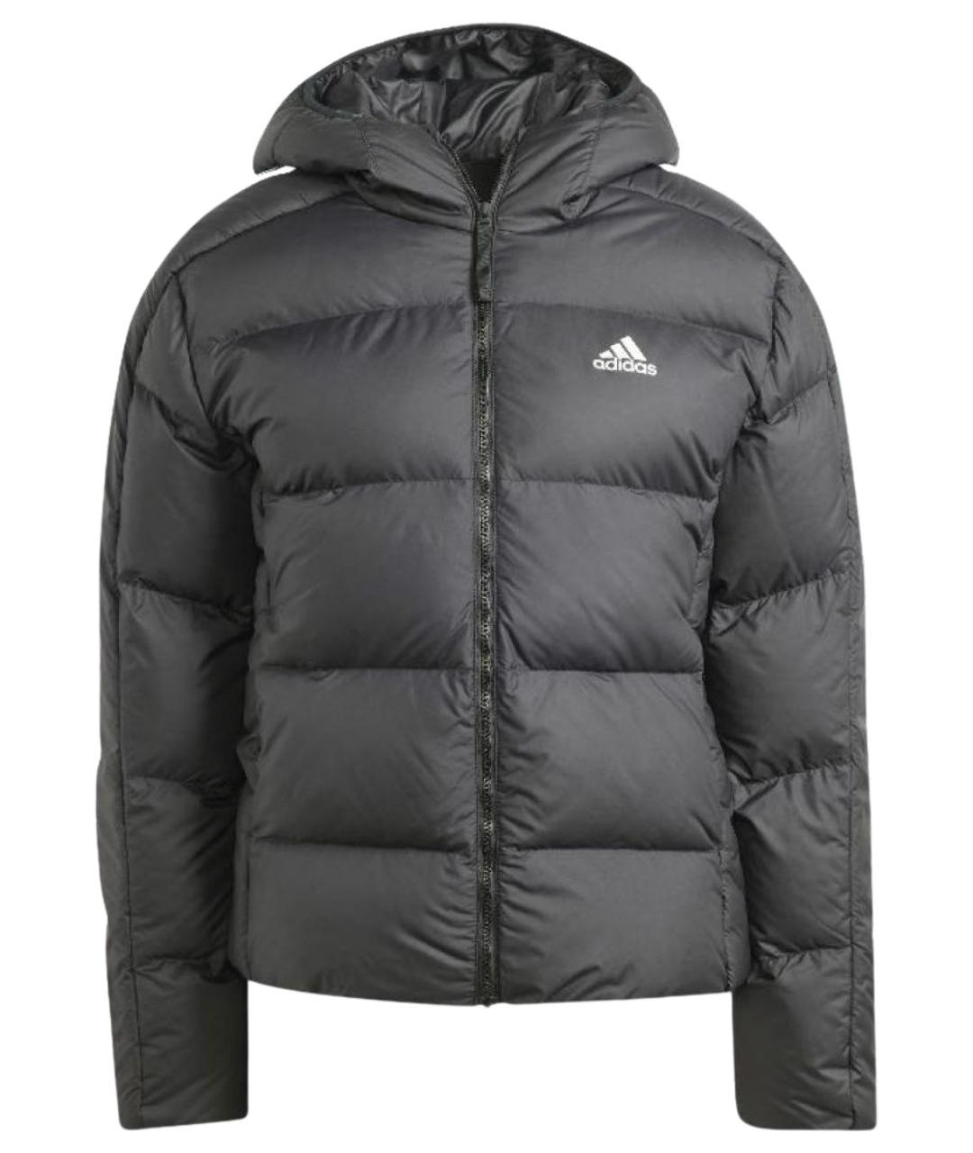 ADIDAS Черный полиэстеровый пуховик, фото 1