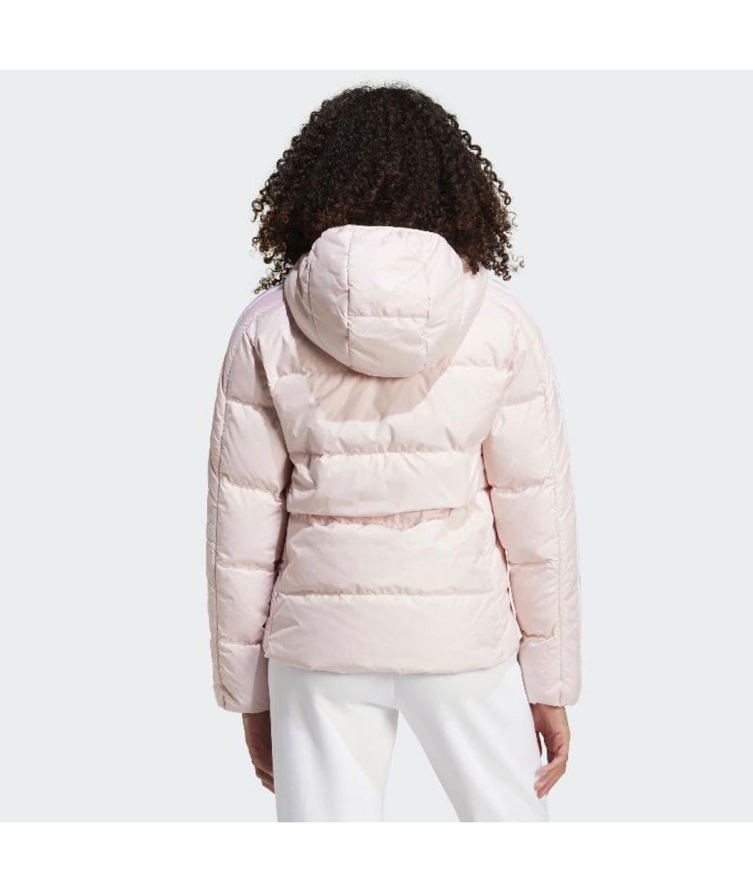 ADIDAS Розовый полиэстеровый пуховик, фото 3