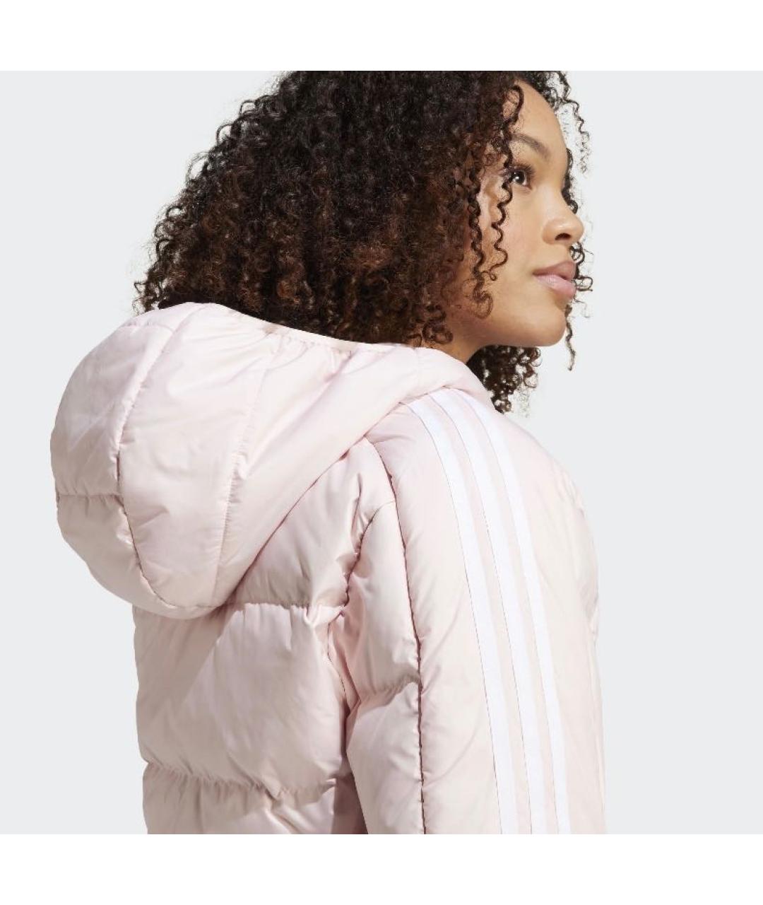 ADIDAS Розовый полиэстеровый пуховик, фото 5