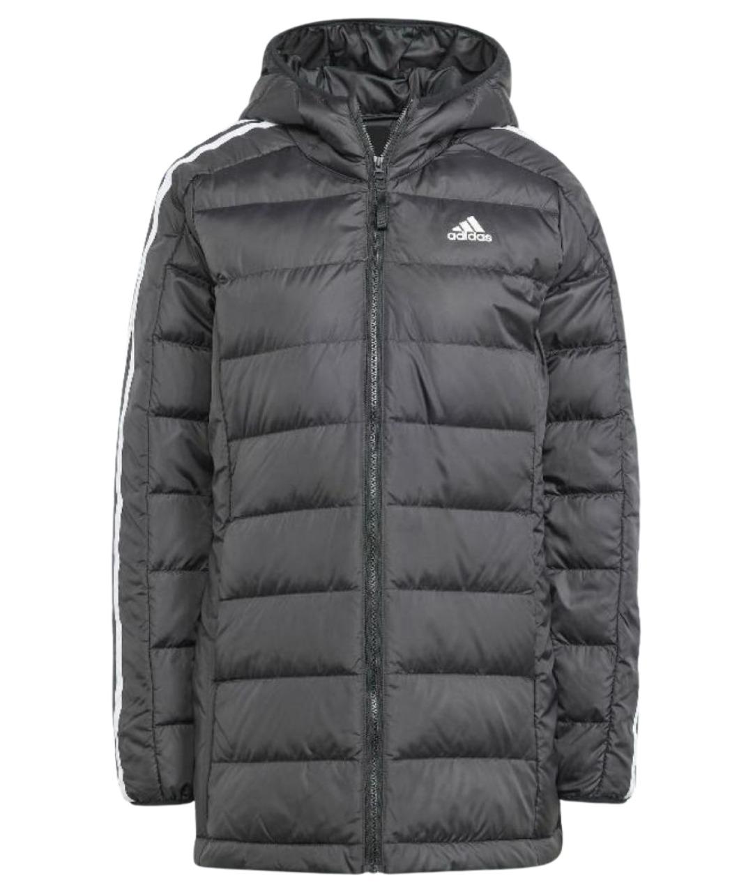 ADIDAS Черный полиэстеровый пуховик, фото 1