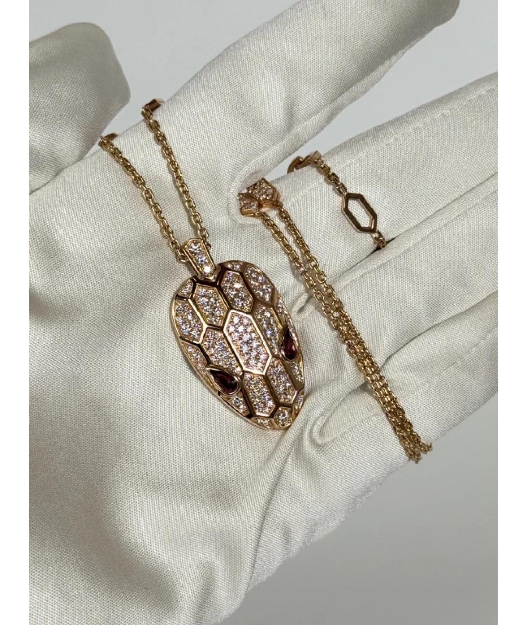 BVLGARI Золотая подвеска из розового золота, фото 4