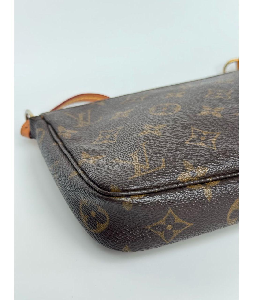 LOUIS VUITTON Коричневая сумка через плечо, фото 5