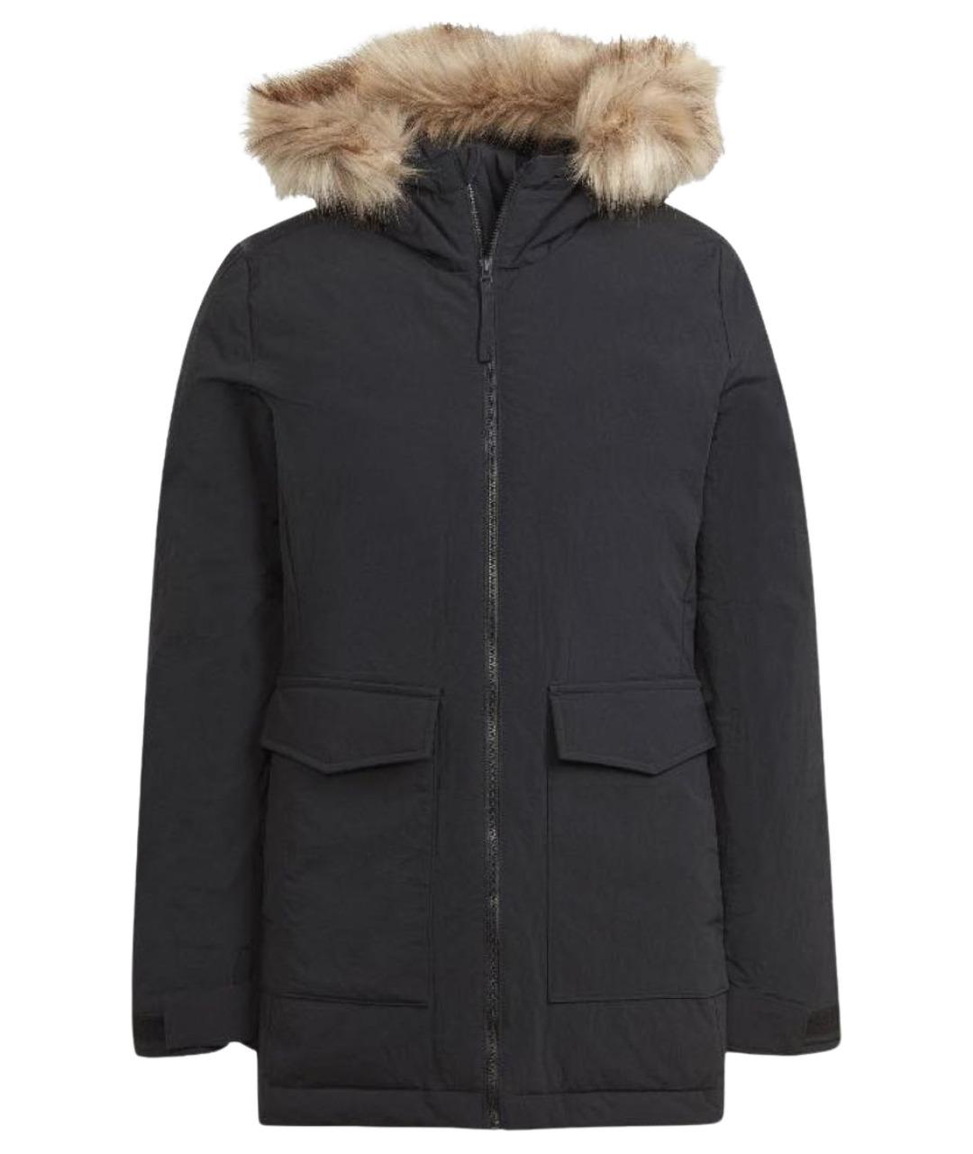 ADIDAS Черная полиэстеровая парка, фото 7