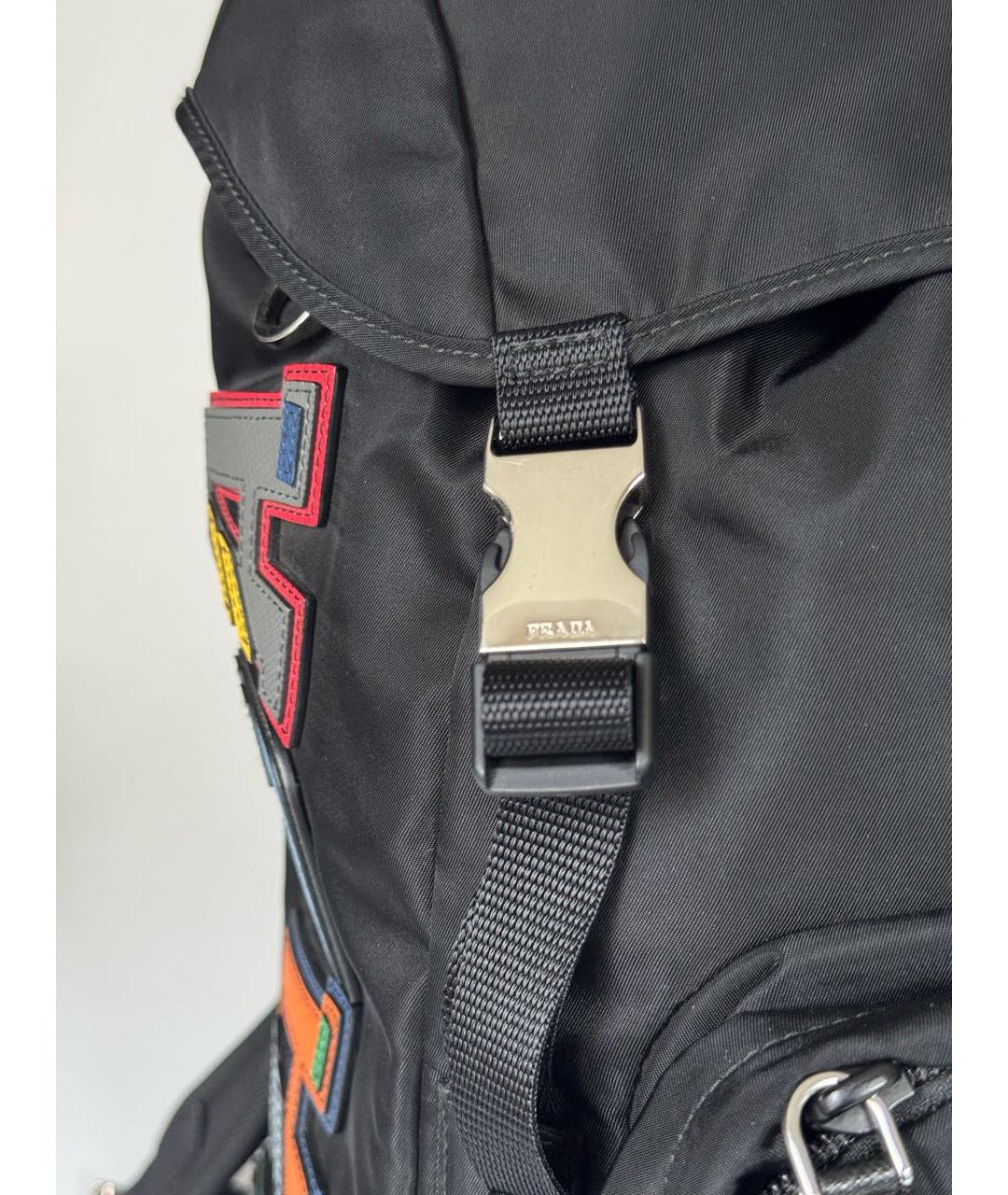 PRADA Черный тканевый рюкзак, фото 8