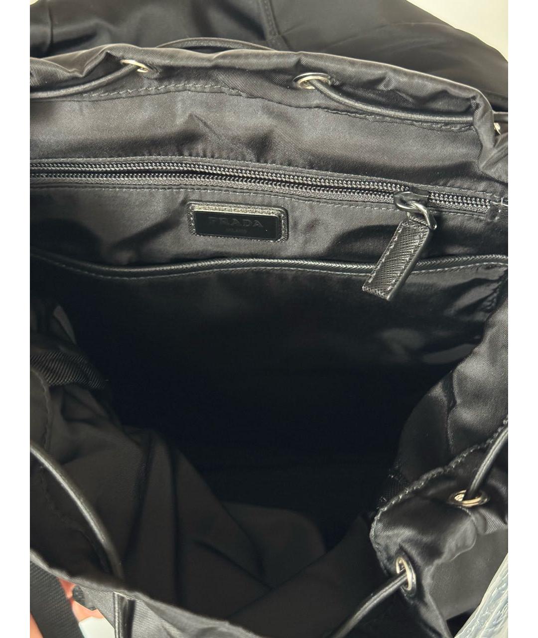 PRADA Черный тканевый рюкзак, фото 4