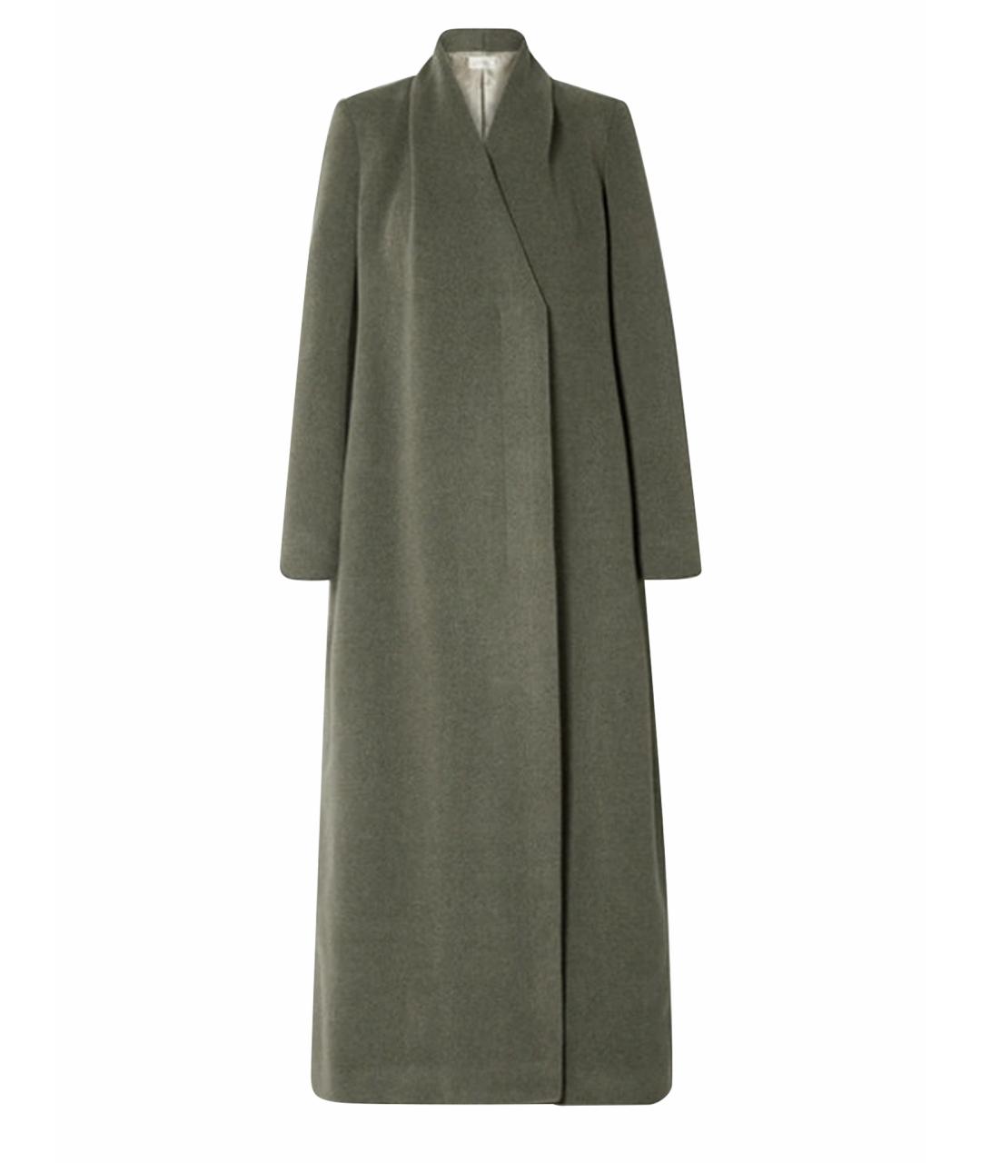 THE ROW Зеленые шерстяное пальто, фото 1