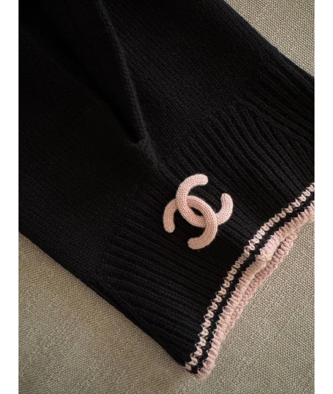 CHANEL Черный кашемировый капюшон, фото 2
