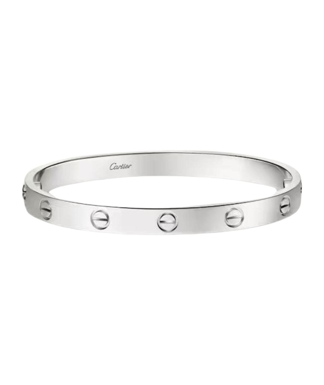 CARTIER Серебрянный браслет из белого золота, фото 1