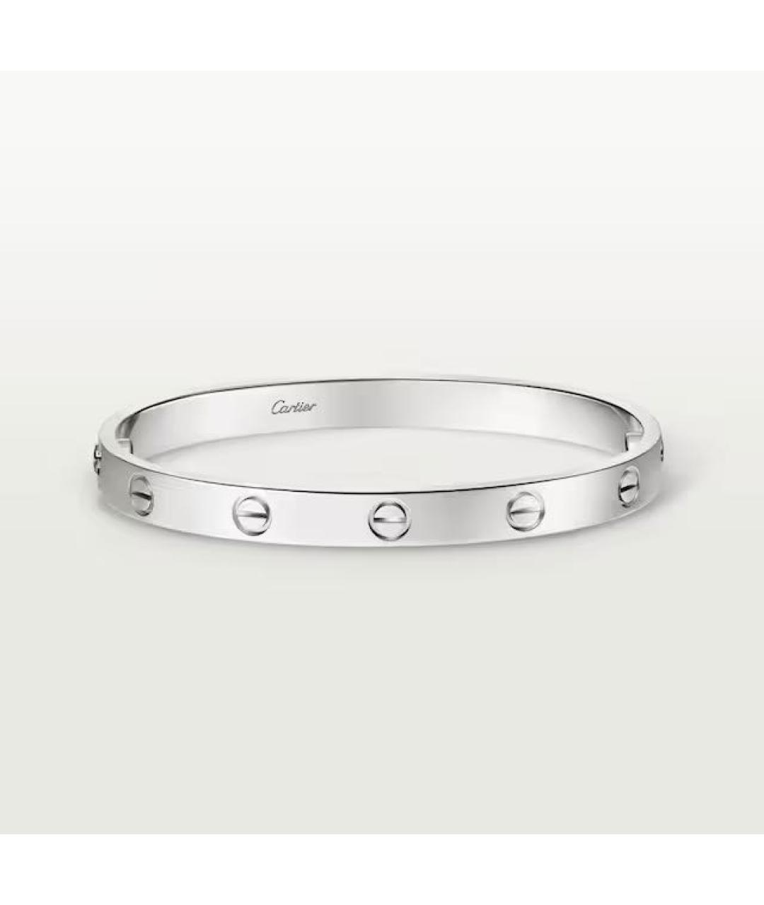 CARTIER Серебрянный браслет из белого золота, фото 7